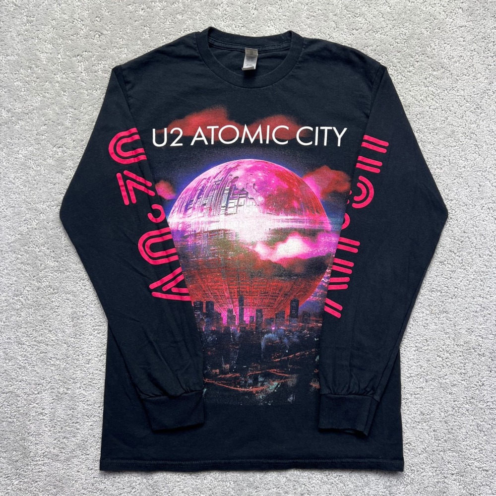 U2 Atomic City UV Live at Sphere Las Vegas Long Sleeve‎ Shirt Size S Band Tour